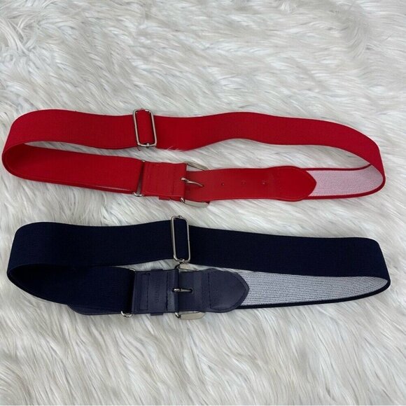 Men's All-Star Blue and Red 1570 Elastic Adjustable Belt Lot Bundle - Picture 3 of 9